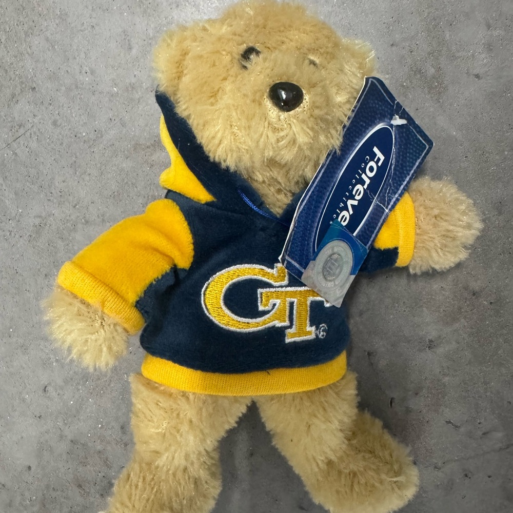 Forever Collectibles Georgia Tech Blue and Yellow Hoodie Teddy Bear